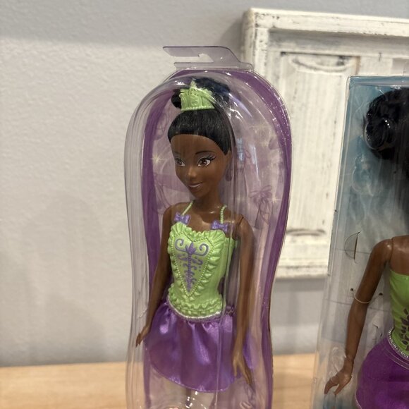 NEW in BOX Water & Ballerina Disney Mattel Fashion Girls Toy Doll Princess Tiana - Picture 3 of 9